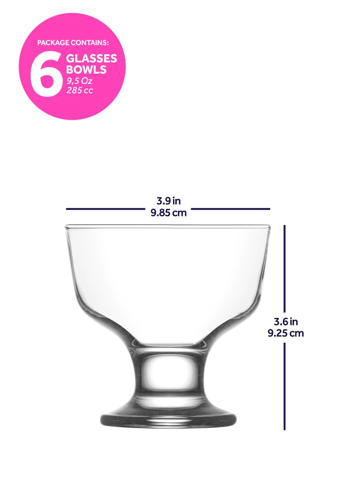 Set čaša, 6 komada, LV-DES55F