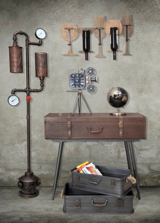 Zidna stalaža čaša za vino cm 71x12,5x41,5