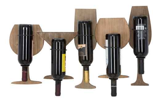 Zidna stalaža čaša za vino cm 71x12,5x41,5