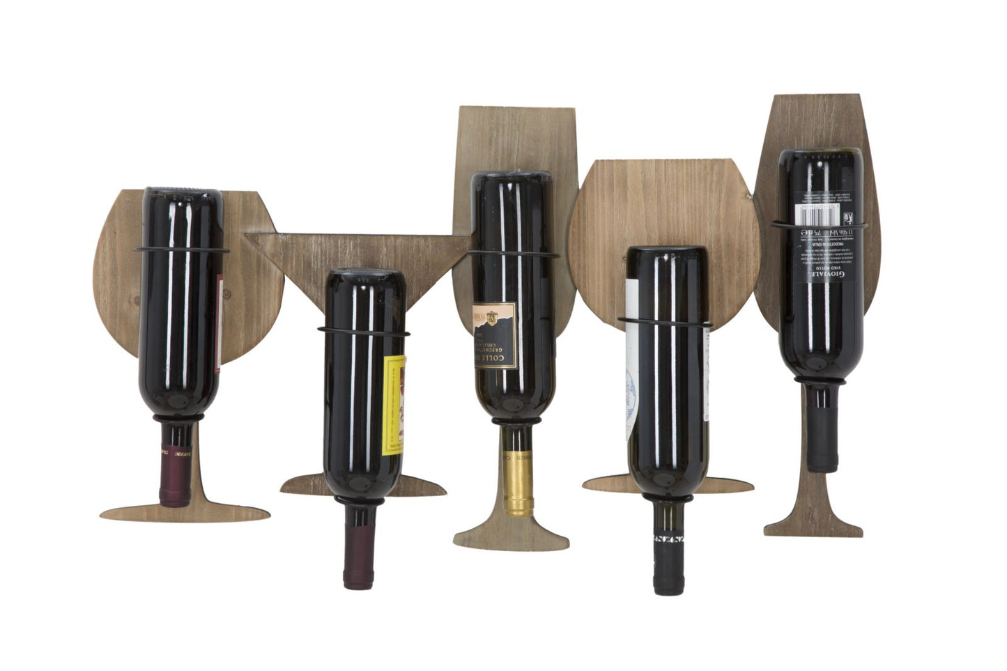 Zidna stalaža čaša za vino cm 71x12,5x41,5