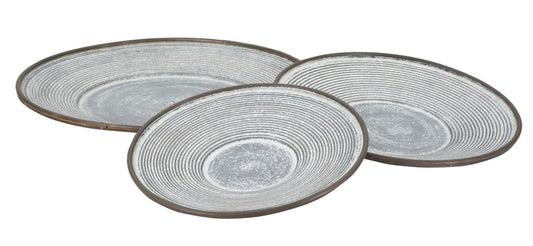Set dekorativnih tanjura za slastice i čokoladu 3 kom cm ø 50,5x4,5- 39,2x4,5-35x4