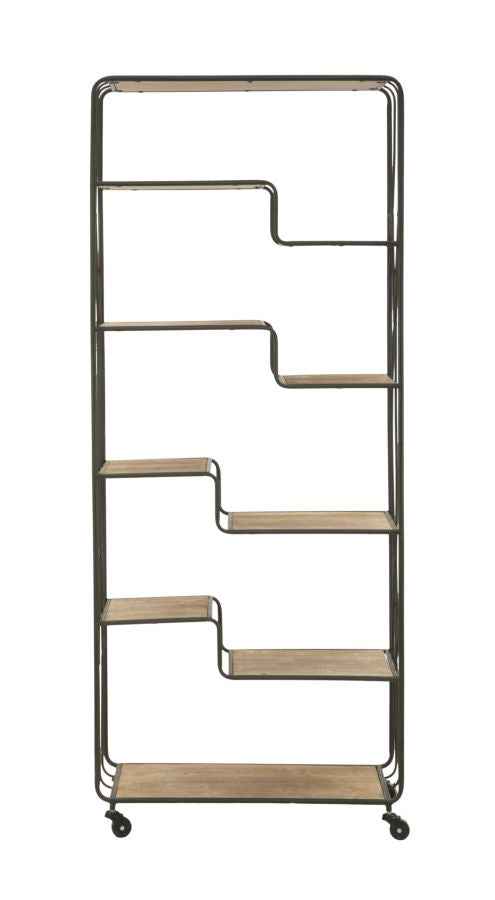 Polica za knjige industrija cm 75x40x182