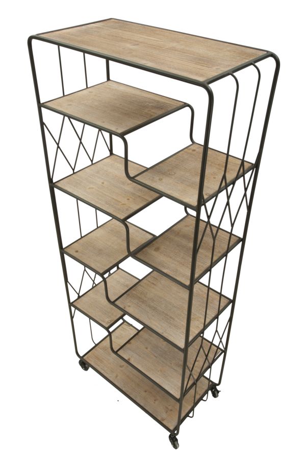 Polica za knjige industrija cm 75x40x182