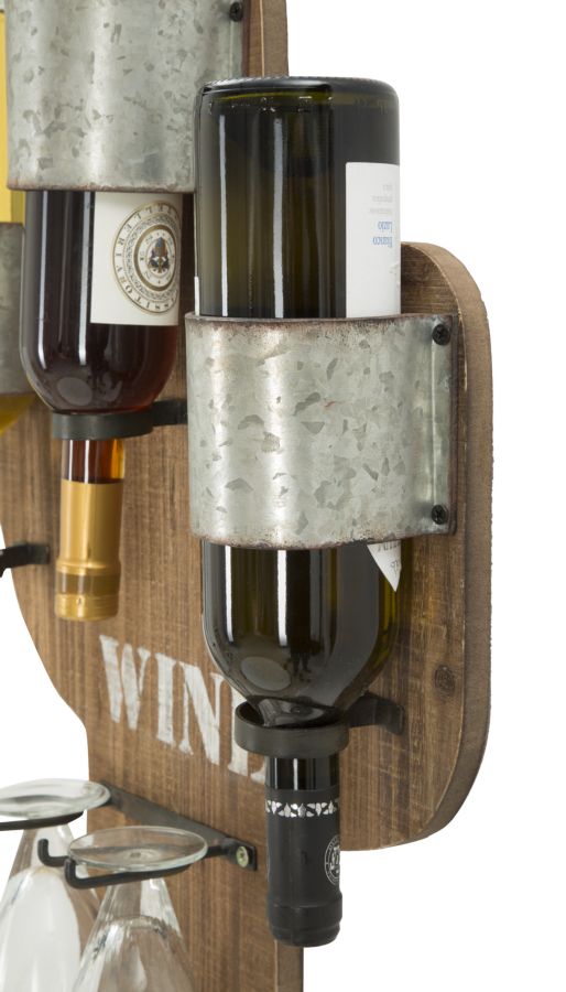 Zidna stalaža za vino cactus cm 40x9,5x58