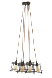 Stropna svjetiljka industry stick 6 svjetala cm 16x16x16 (jedna)