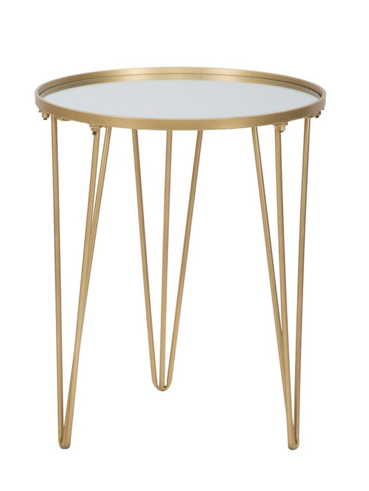 Coffee table glam gold-ogledalo cm ø 40x49