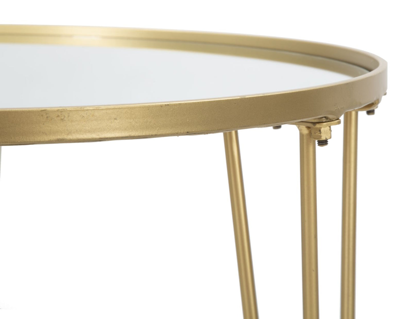 Coffee table glam gold-ogledalo cm ø 50x58,5