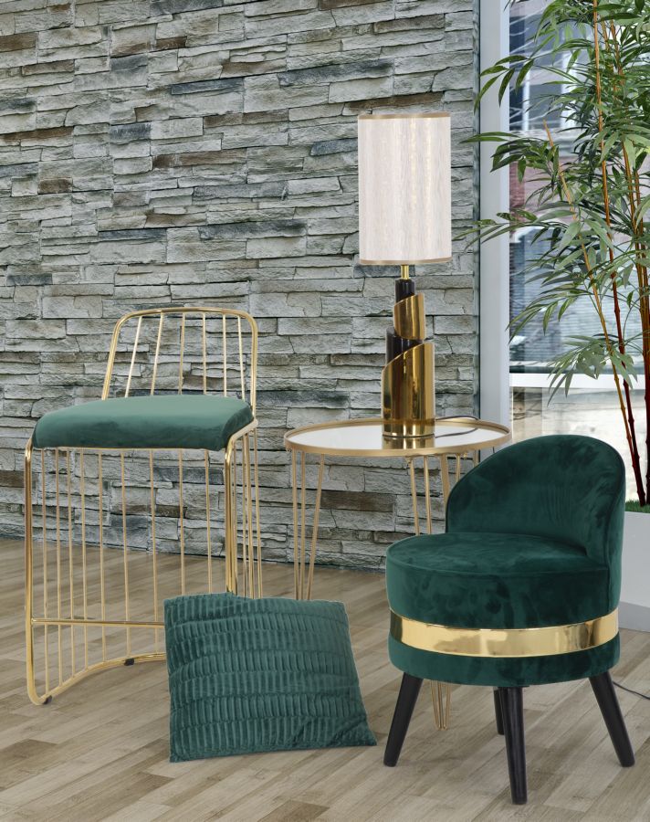 Coffee table glam gold-ogledalo cm ø 50x58,5