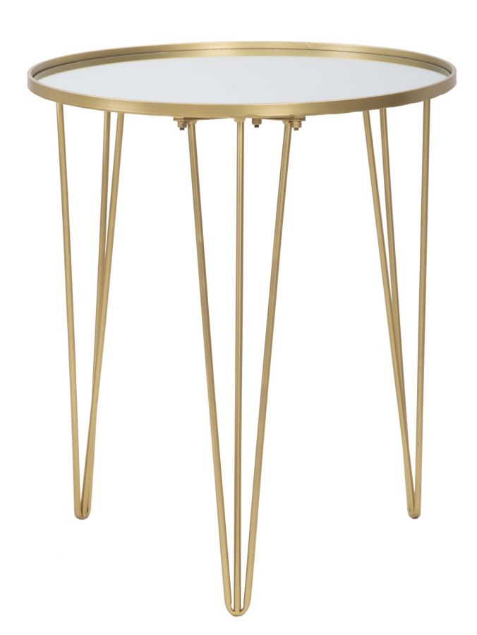 Coffee table glam gold-ogledalo cm ø 50x58,5