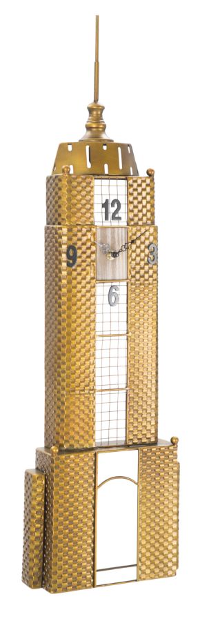 Zidni sat empire building cm 23,5x6,5x78