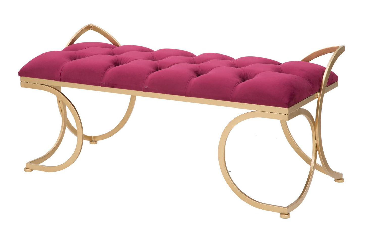 Klupa glam luxy bordeaux cm 103x43x47