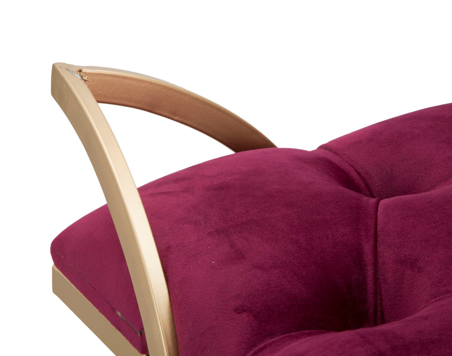 Klupa glam luxy bordeaux cm 103x43x47
