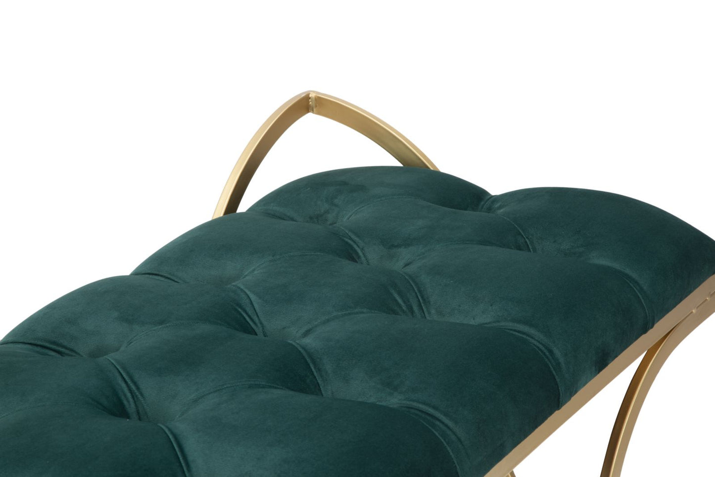Klupa glam luxy green cm 103x43x47