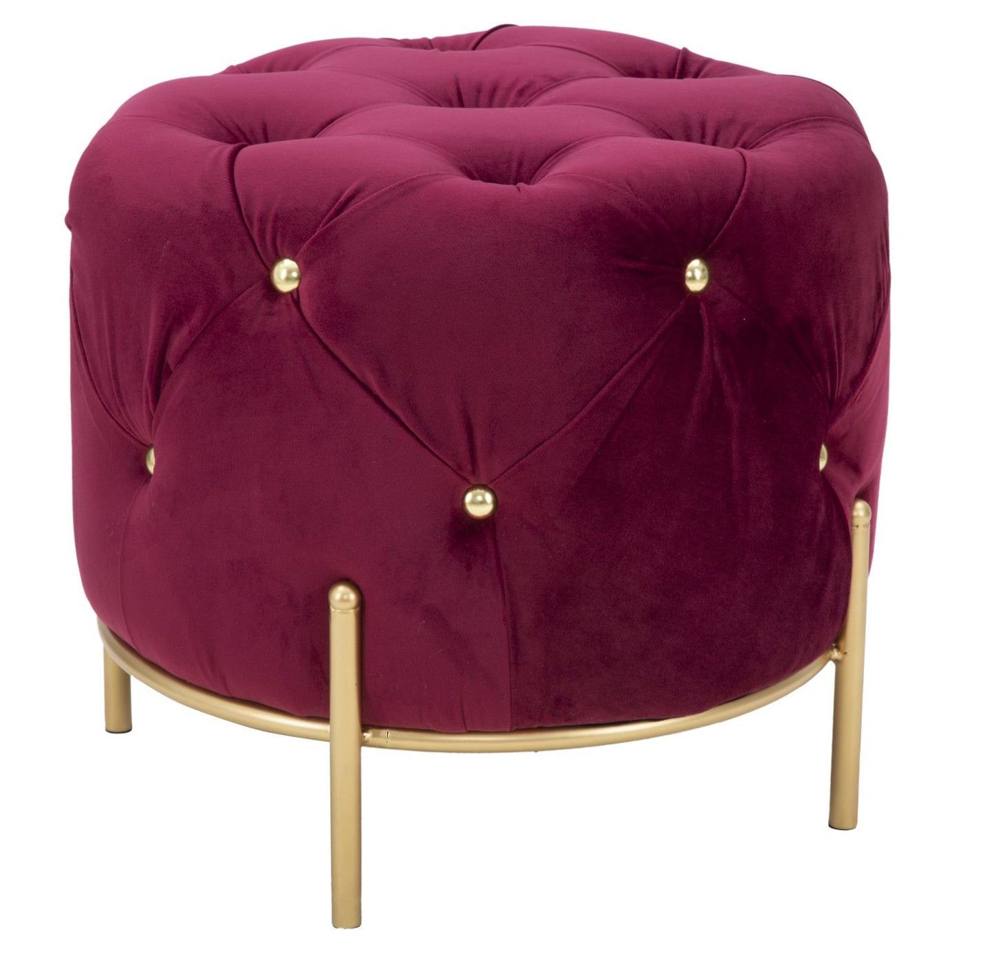 Tabure diamond glam bordeaux cm ø 45x40
