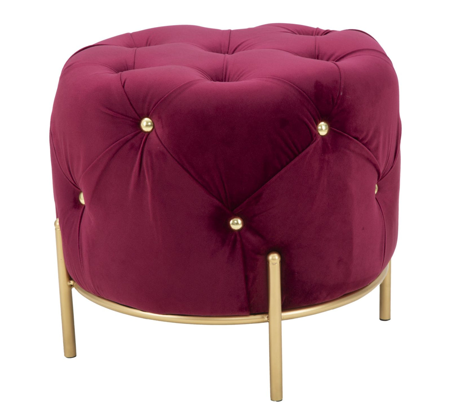 Tabure diamond glam bordeaux cm ø 45x40
