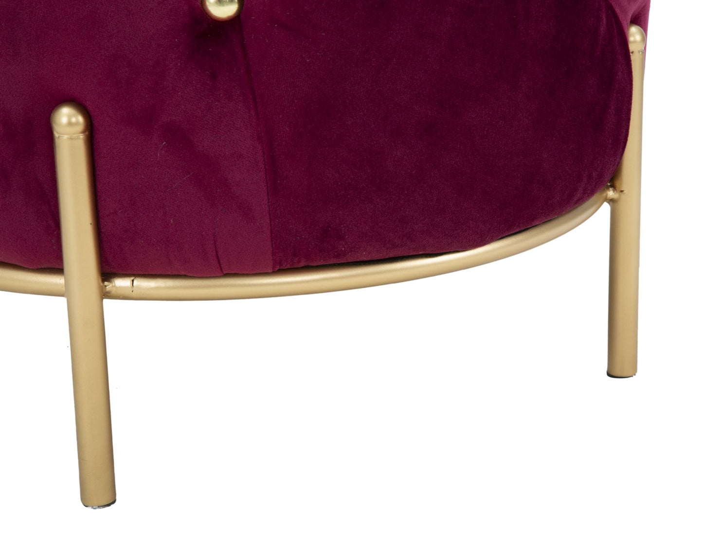 Tabure diamond glam bordeaux cm ø 45x40