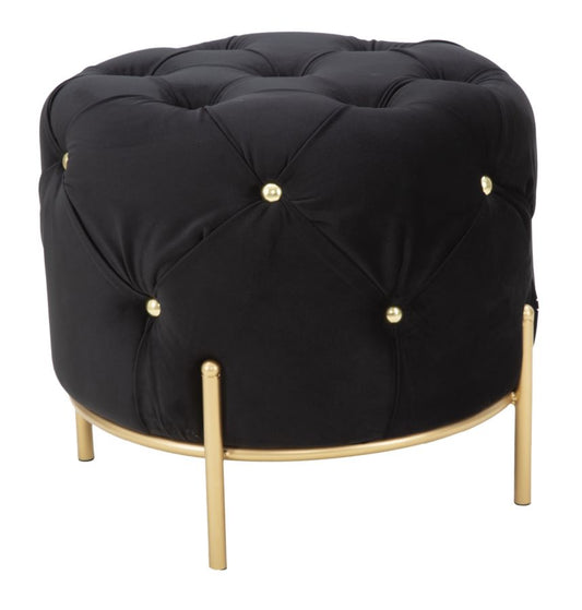 Tabure diamond glam black cm ø 45x40