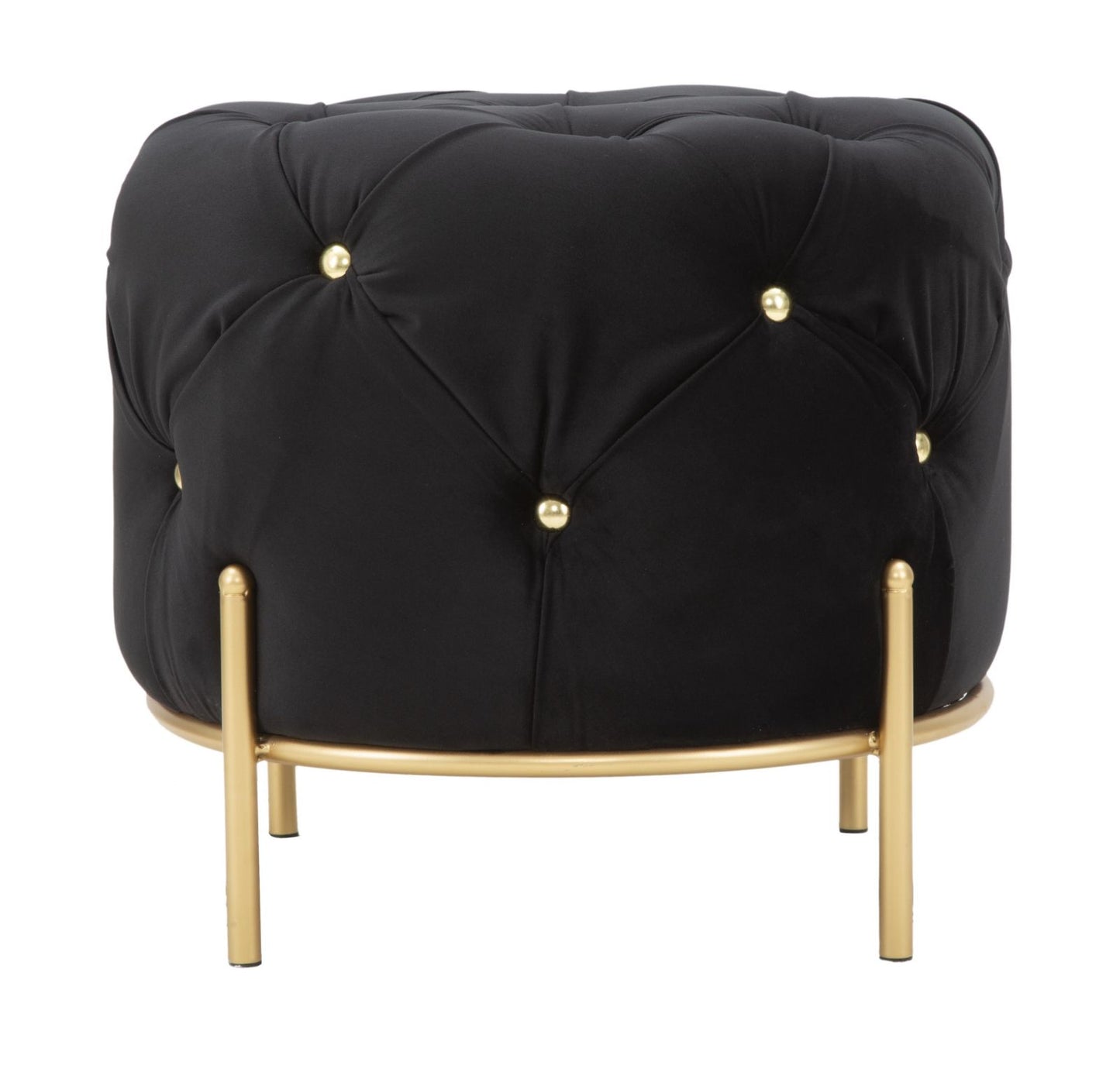 Tabure diamond glam black cm ø 45x40