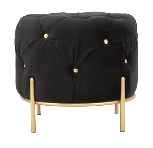 Tabure diamond glam black cm ø 45x40