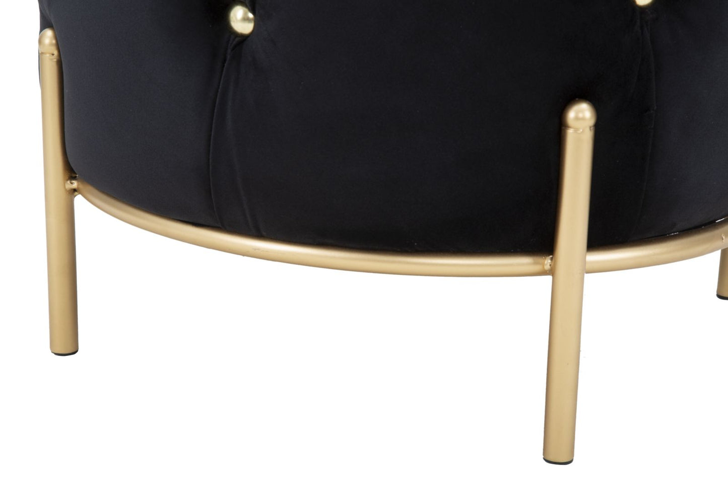 Tabure diamond glam black cm ø 45x40
