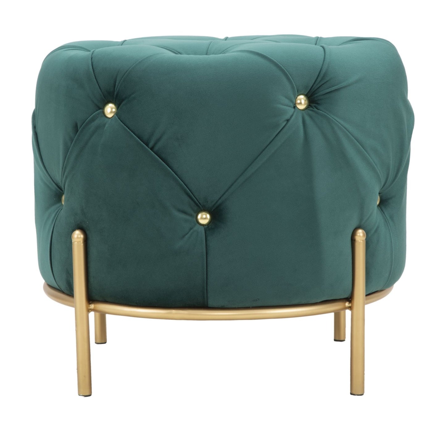 Tabure diamond glam green cm ø 45x40