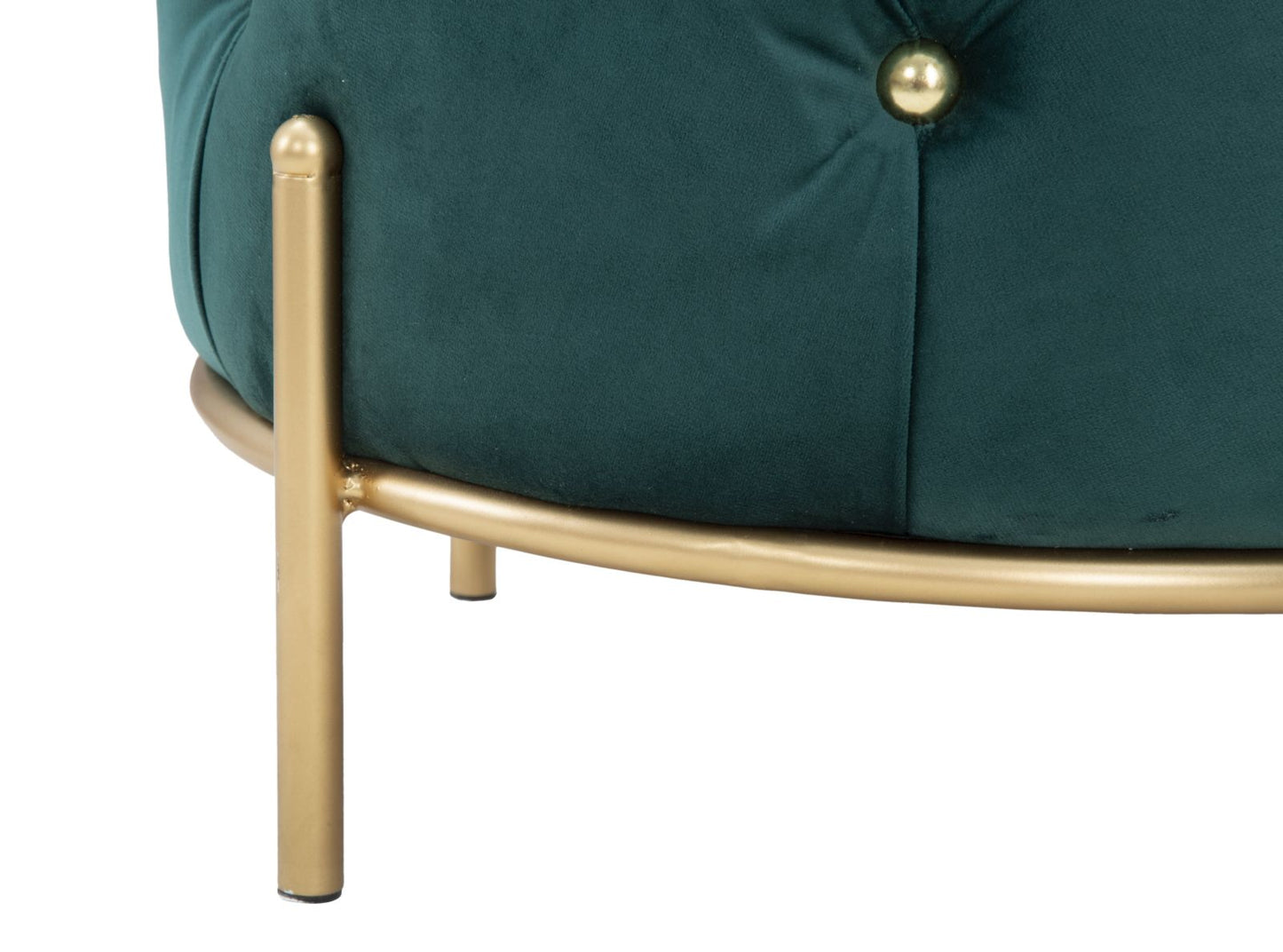 Tabure diamond glam green cm ø 45x40