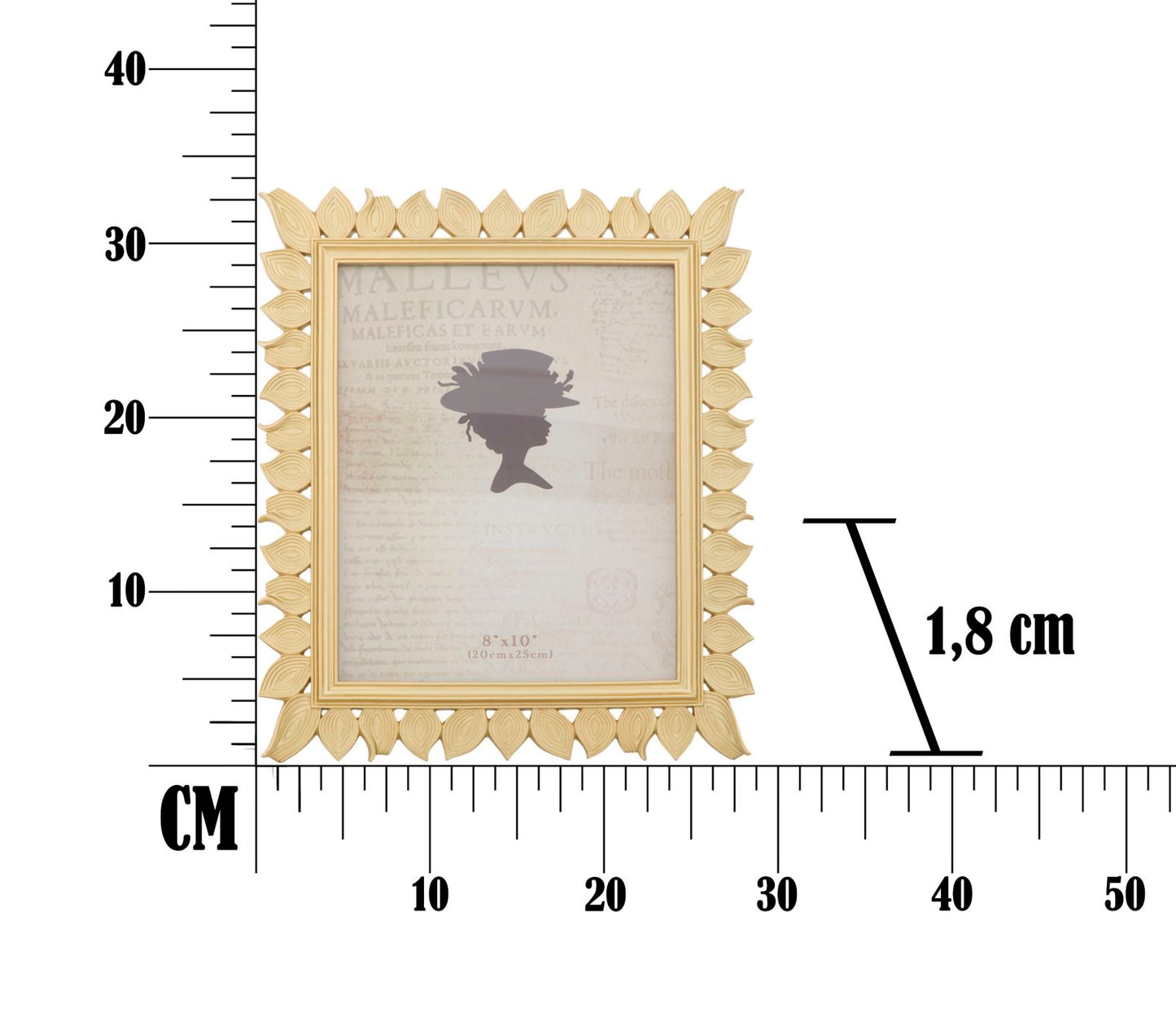 Okvir za foto leaf glam cm 28,5x1,8x34 (unutrašnja veličina cm 20x25)