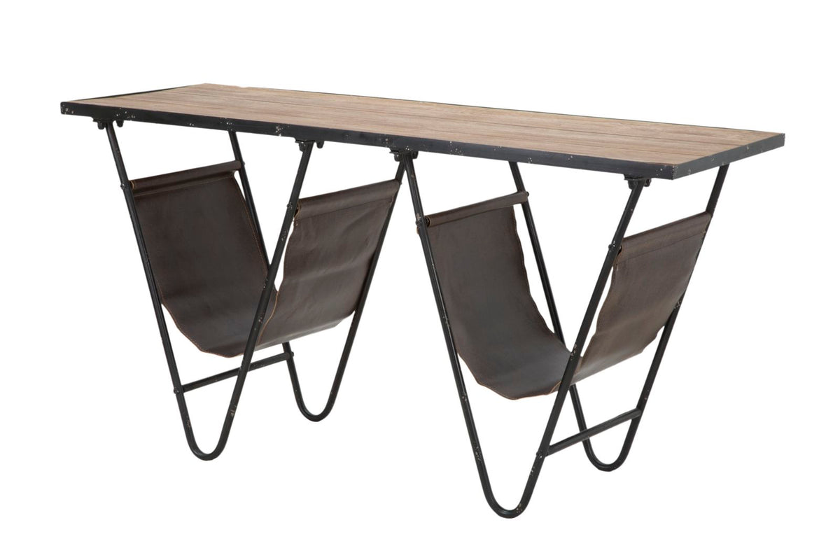Stol s držačem časopisa ANA 62,5x120x43 cm