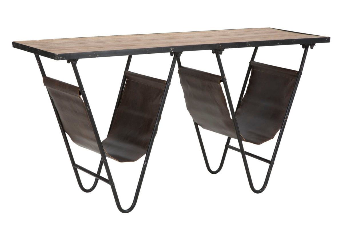Stol s držačem časopisa ANA 62,5x120x43 cm