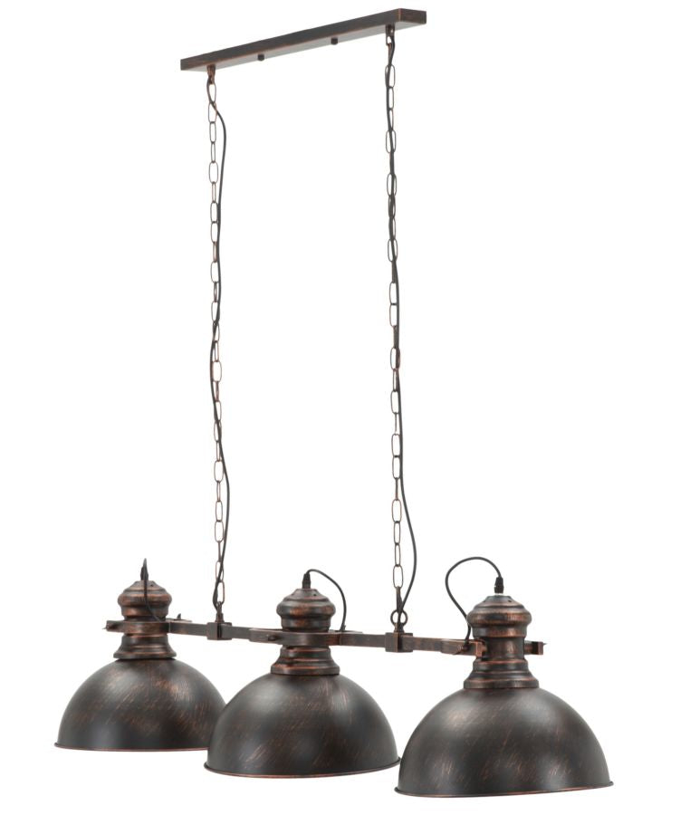 Stropna svjetiljka 3 svjetla industry cm 120x30x30 (lanac cm 85)