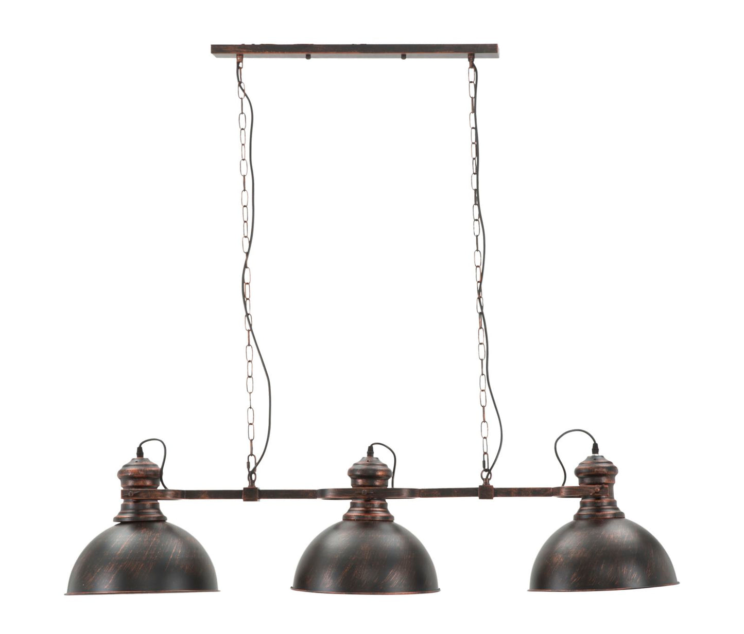 Stropna svjetiljka 3 svjetla industry cm 120x30x30 (lanac cm 85)