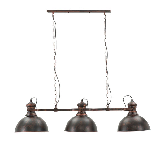 Stropna svjetiljka 3 svjetla industry cm 120x30x30 (lanac cm 85)
