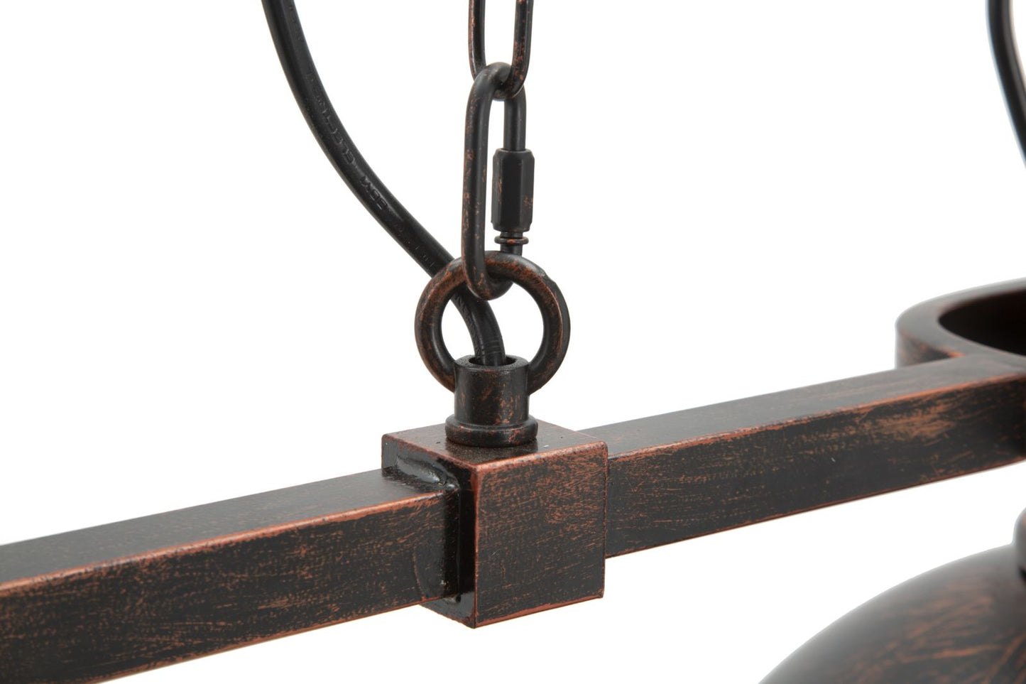 Stropna svjetiljka 3 svjetla industry cm 120x30x30 (lanac cm 85)