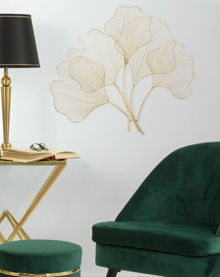 Metalni panel glam leaf cm 69x5x62
