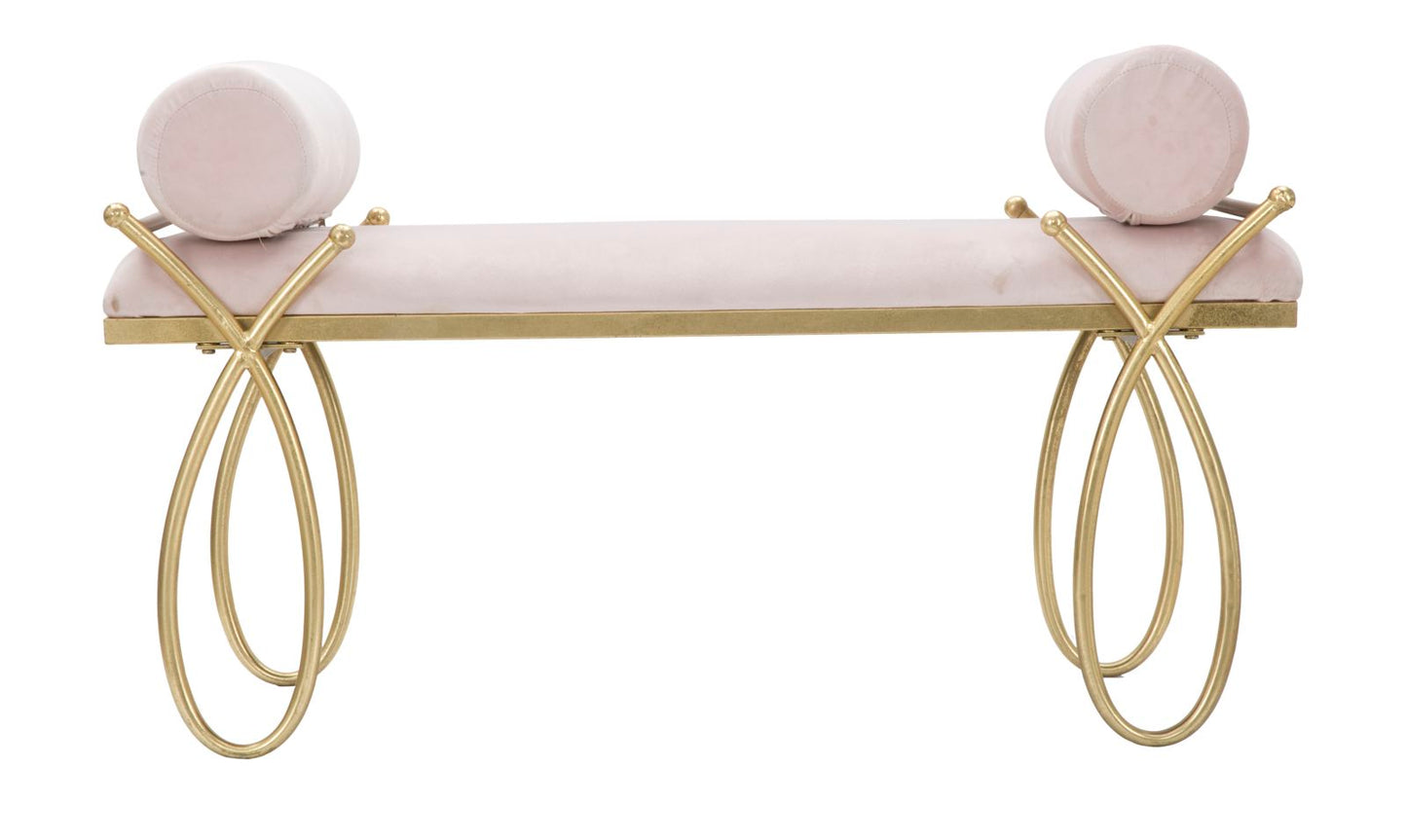 Tabure-klupa roza cm 112,5x49x53