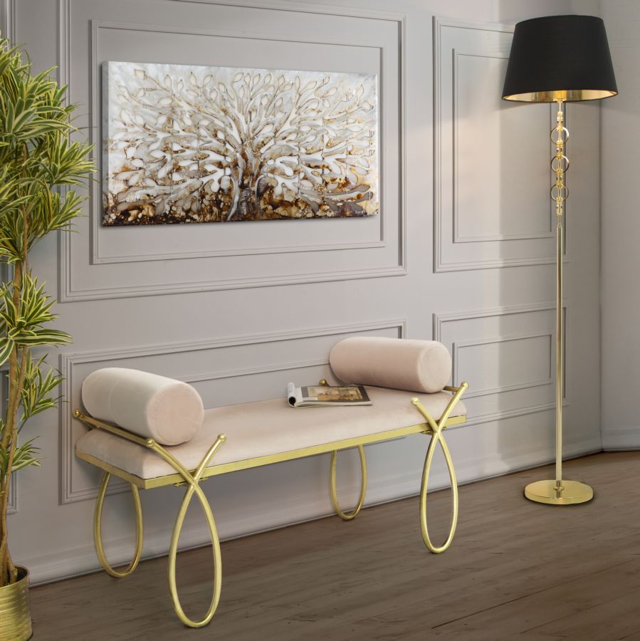 Tabure-klupa roza cm 112,5x49x53