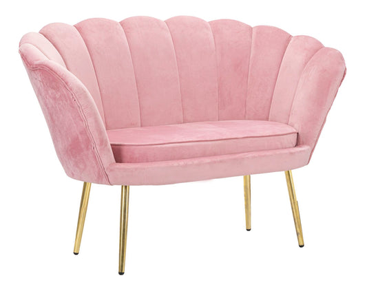 Sofa Vienna roza cm 130x74x84
