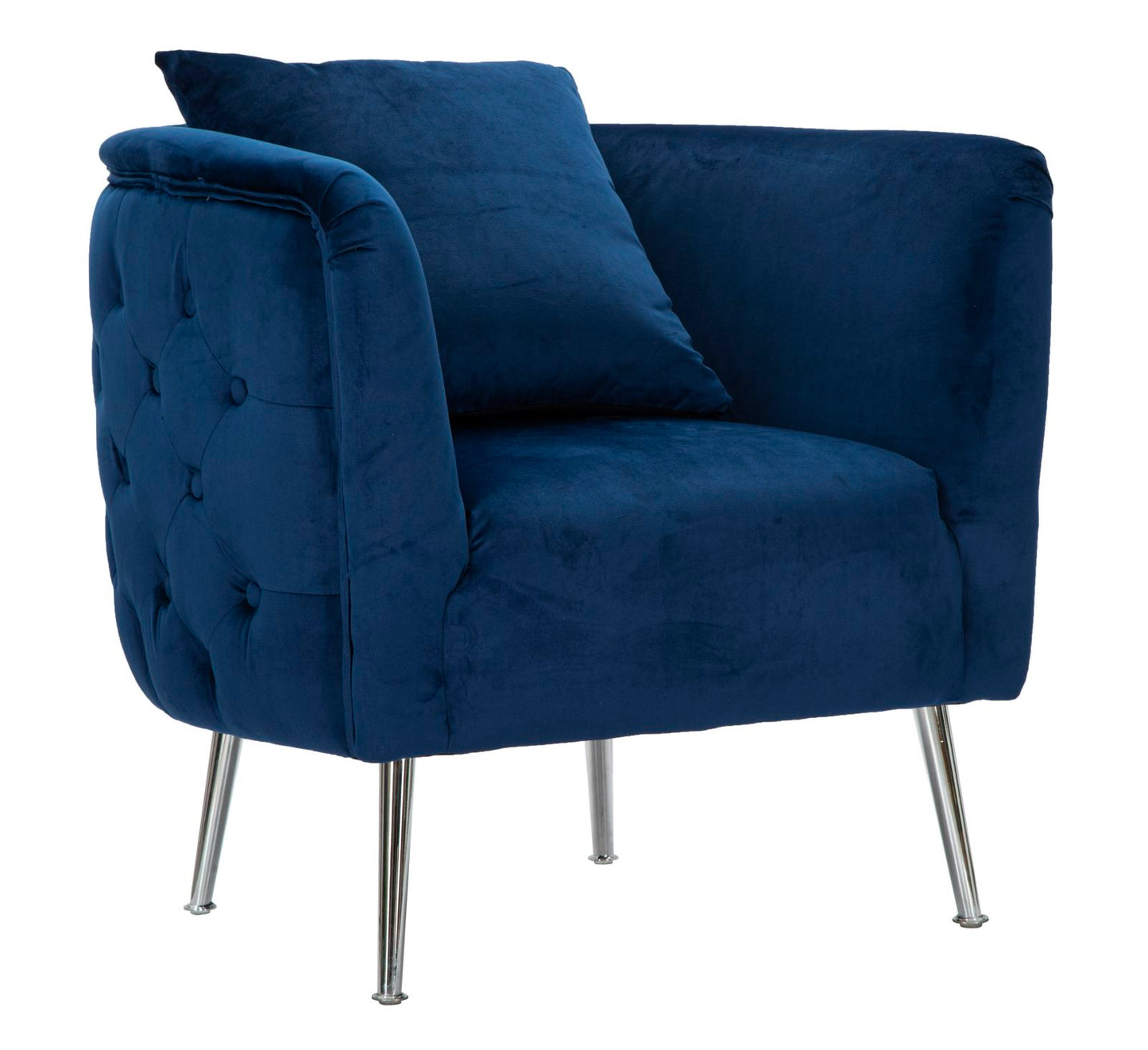 Fotelja Bucarest blu elettrico cm 76x74x73