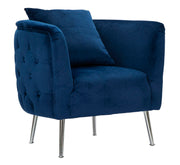 Fotelja Bucarest blu elettrico cm 76x74x73