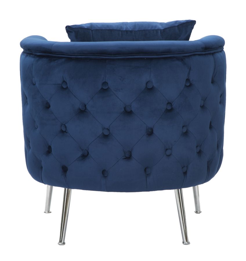 Fotelja Bucarest blu elettrico cm 76x74x73