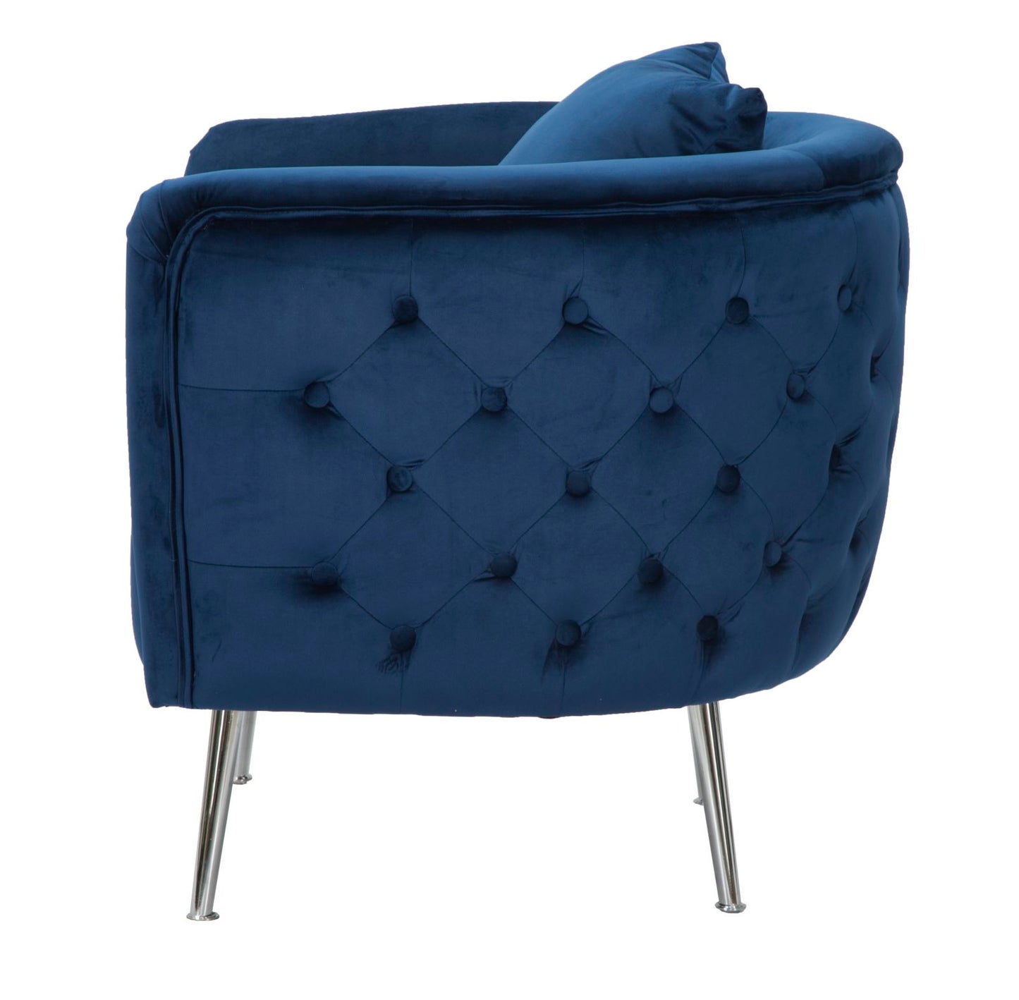 Fotelja Bucarest blu elettrico cm 76x74x73