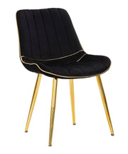 Stolica Paris crna-zlata, set 2 kom., 51 x 59 x 79 cm