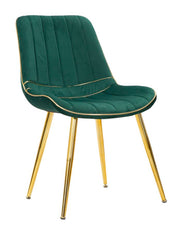 Stolica Paris zeleno-zlata, set od 2 kom., 51 x 59 x 79 cm