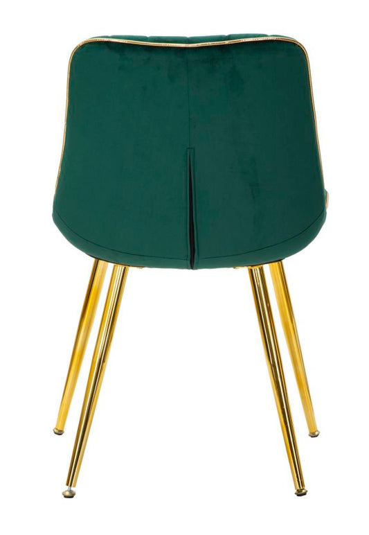 Stolica Paris verde-gold set 2 kom cm 51x59x79
