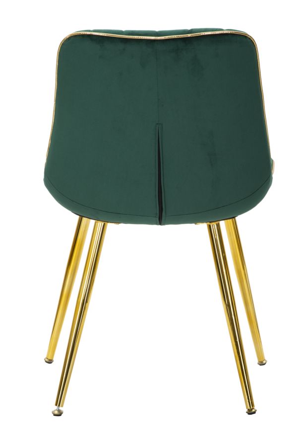 Stolica Paris zeleno-zlata, set od 2 kom., 51 x 59 x 79 cm
