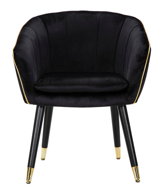 Fotelja Paris nera-zlato cm 62x58x78