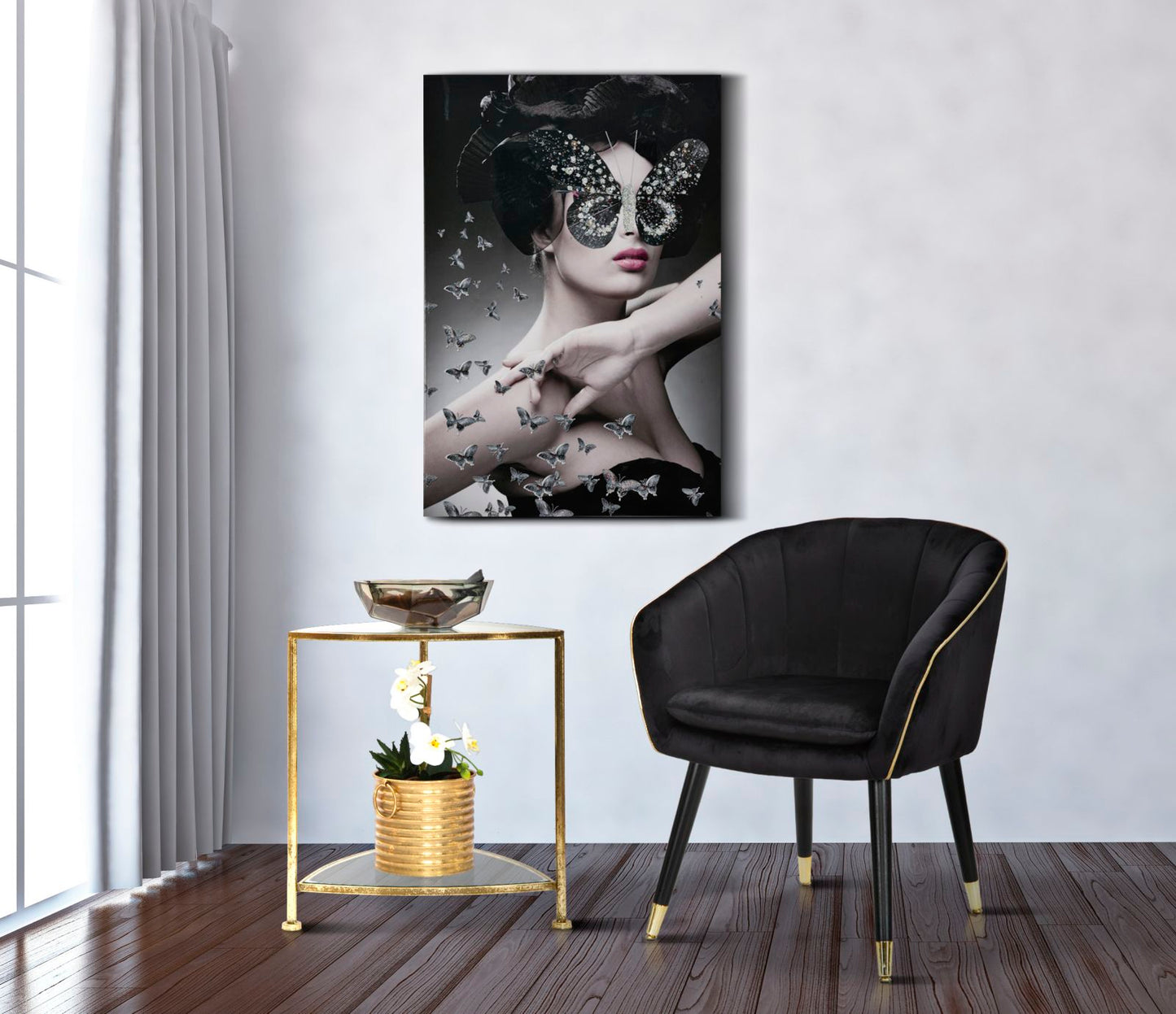 Slika sa aplikacijama dark lady cm 80x3,8x120