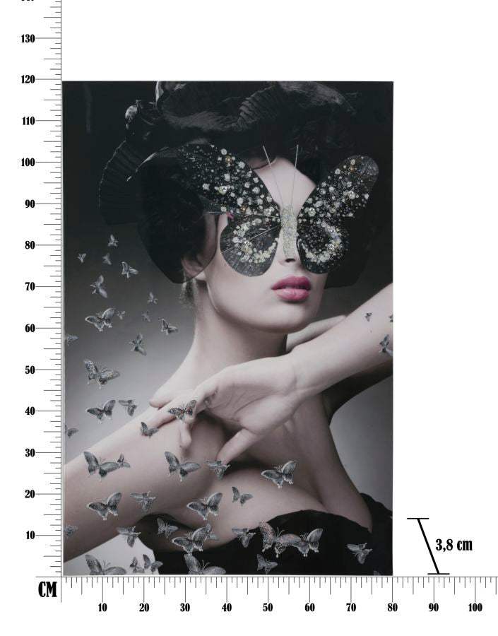 Slika sa aplikacijama dark lady cm 80x3,8x120