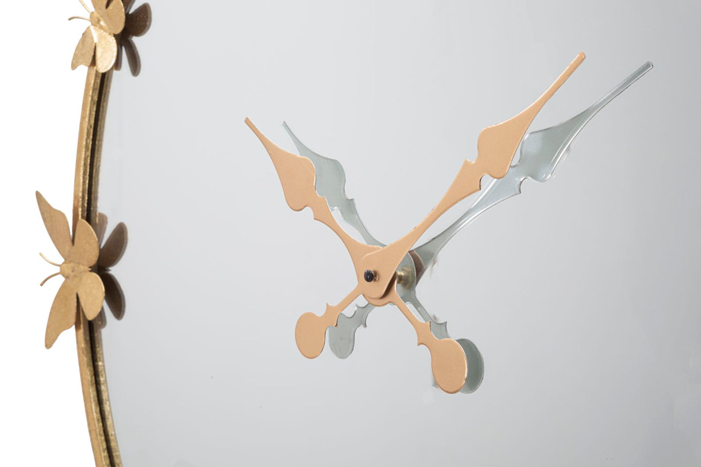 Zidni sat glam leptir cm ø 75x4,5 (ogledalo cm ø 64)