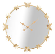 Zidni sat glam leptir cm ø 75x4,5 (ogledalo cm ø 64)